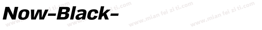 Now-Black字体转换