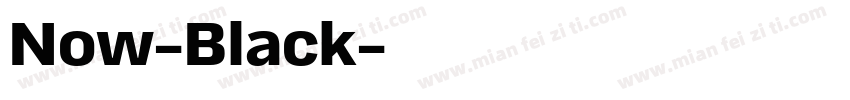 Now-Black字体转换