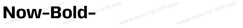 Now-Bold字体转换