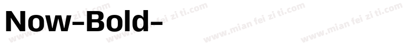 Now-Bold字体转换