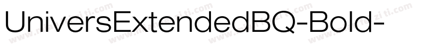 UniversExtendedBQ-Bold字体转换