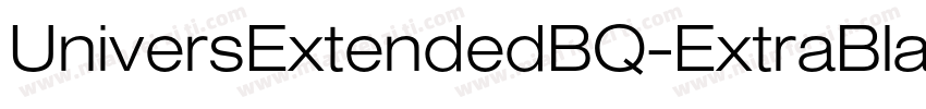 UniversExtendedBQ-ExtraBlack字体转换