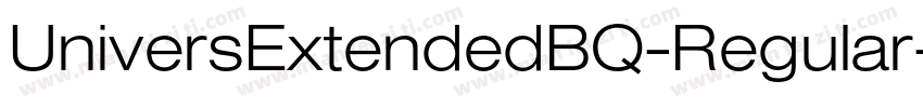 UniversExtendedBQ-Regular字体转换