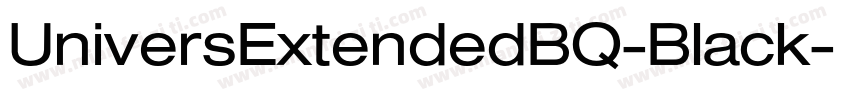 UniversExtendedBQ-Black字体转换