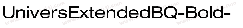 UniversExtendedBQ-Bold字体转换