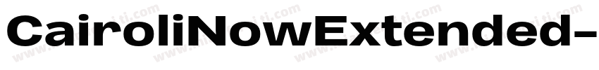 CairoliNowExtended字体转换