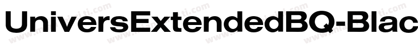 UniversExtendedBQ-Black字体转换
