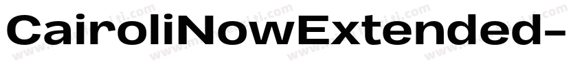 CairoliNowExtended字体转换