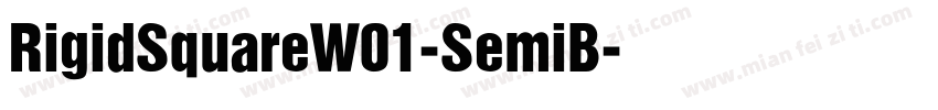 RigidSquareW01-SemiB字体转换