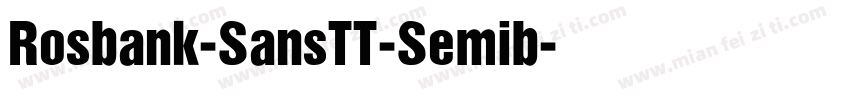Rosbank-SansTT-Semib字体转换