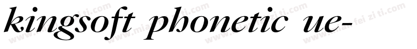 kingsoft_phonetic_ue字体转换