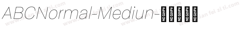 ABCNormal-Mediun字体转换