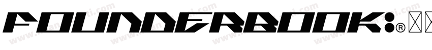 FounderBook字体转换