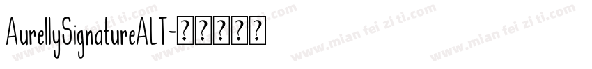 AurellySignatureALT字体转换