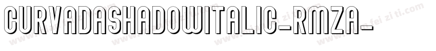 CurvadaShadowItalic-rmzA字体转换