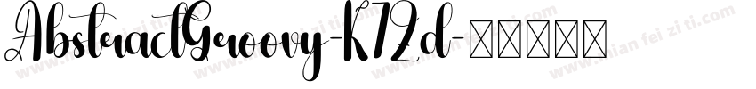 AbstractGroovy-K7Zd字体转换