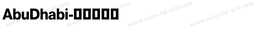 AbuDhabi字体转换