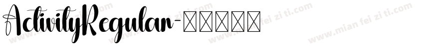 ActivityRegular字体转换