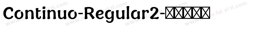 Continuo-Regular2字体转换