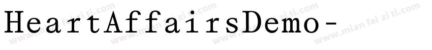HeartAffairsDemo字体转换