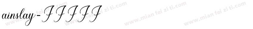 ainslay字体转换