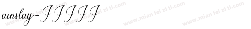 ainslay字体转换