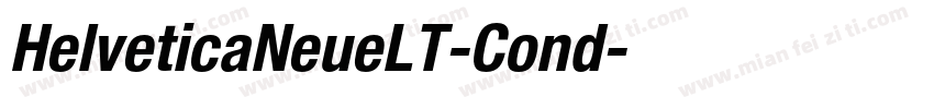 HelveticaNeueLT-Cond字体转换