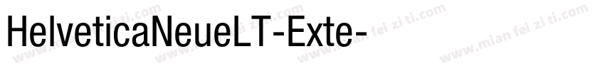 HelveticaNeueLT-Exte字体转换