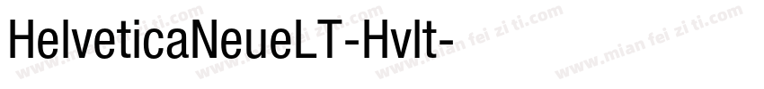 HelveticaNeueLT-Hvlt字体转换