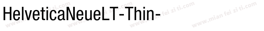 HelveticaNeueLT-Thin字体转换