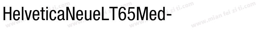 HelveticaNeueLT65Med字体转换