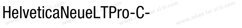 HelveticaNeueLTPro-C字体转换