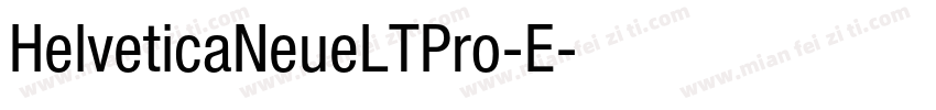HelveticaNeueLTPro-E字体转换