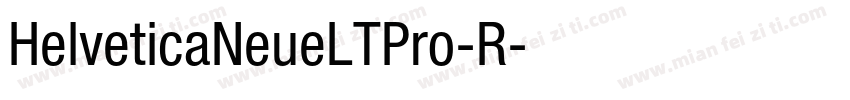 HelveticaNeueLTPro-R字体转换