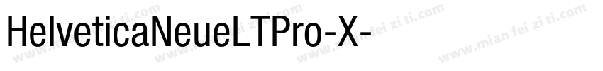 HelveticaNeueLTPro-X字体转换