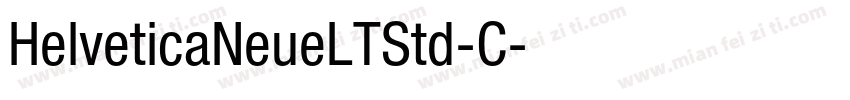 HelveticaNeueLTStd-C字体转换