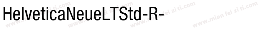 HelveticaNeueLTStd-R字体转换