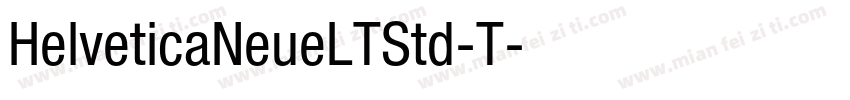 HelveticaNeueLTStd-T字体转换