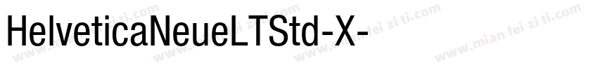 HelveticaNeueLTStd-X字体转换