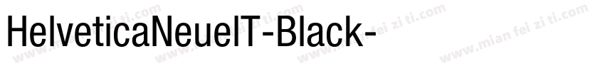 HelveticaNeuelT-Black字体转换