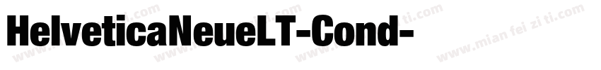 HelveticaNeueLT-Cond字体转换