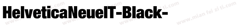 HelveticaNeuelT-Black字体转换