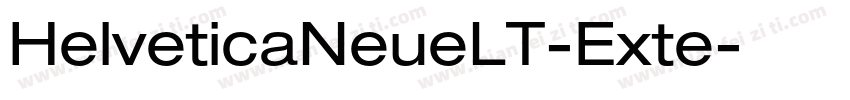 HelveticaNeueLT-Exte字体转换
