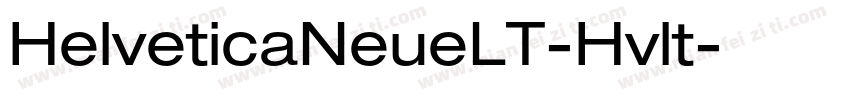 HelveticaNeueLT-Hvlt字体转换