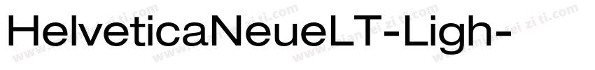 HelveticaNeueLT-Ligh字体转换