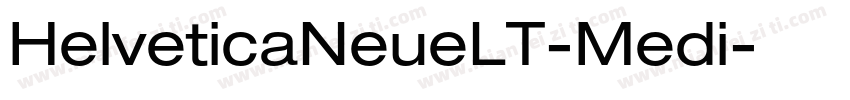 HelveticaNeueLT-Medi字体转换