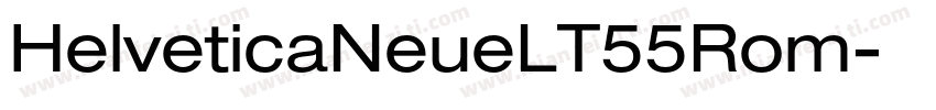 HelveticaNeueLT55Rom字体转换