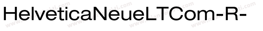 HelveticaNeueLTCom-R字体转换