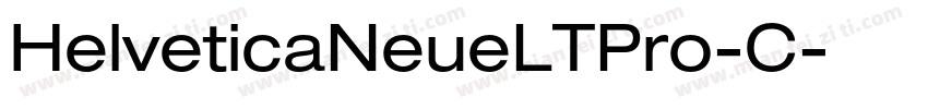 HelveticaNeueLTPro-C字体转换