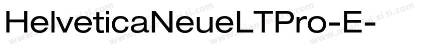 HelveticaNeueLTPro-E字体转换